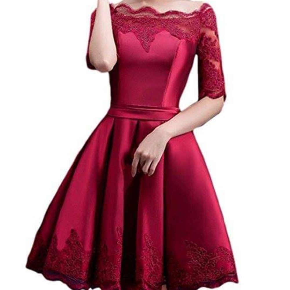 Occasionally Burgundy Dress